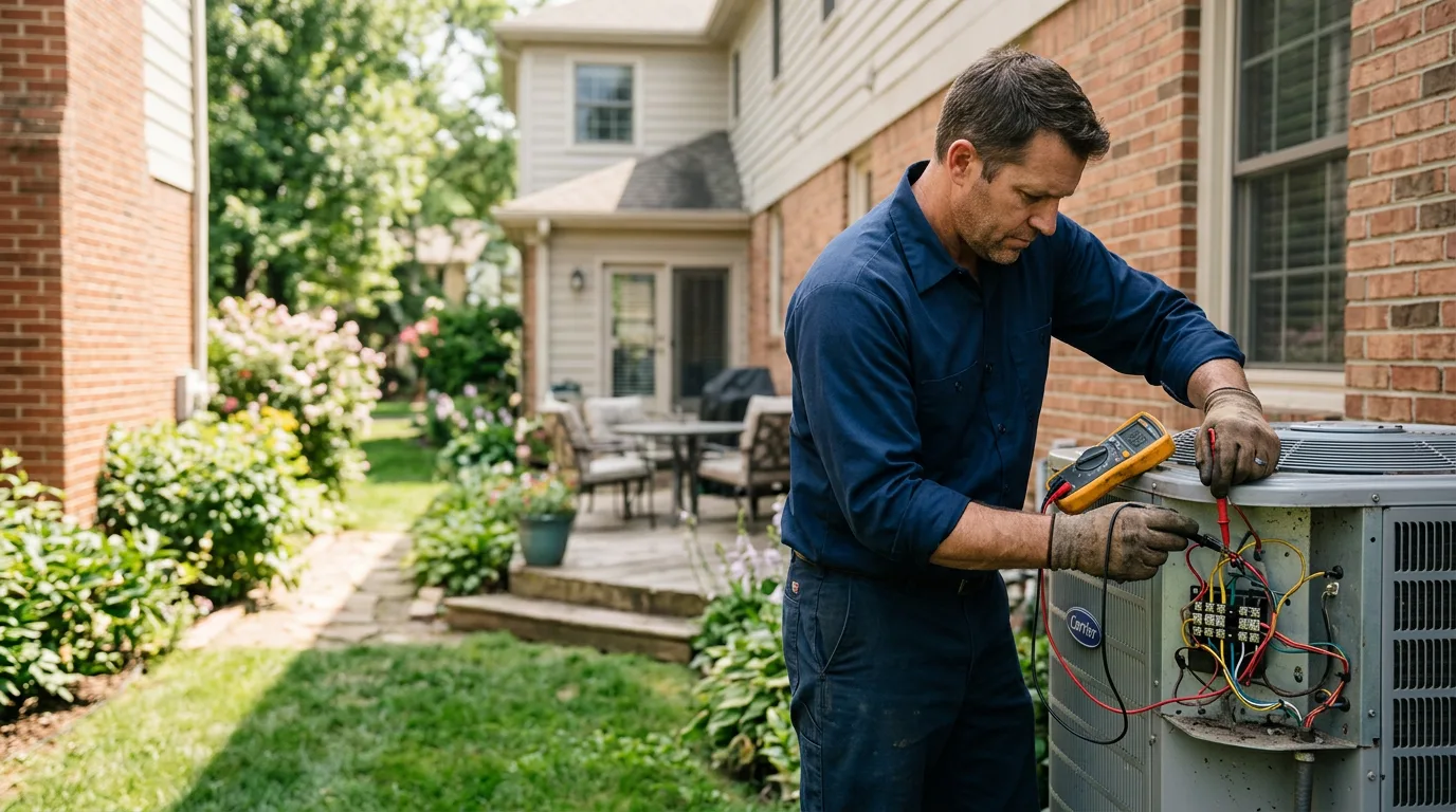 HVAC technician working near Oak Ridge, MO